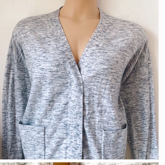 CAbi Snap Front Gray Marble Cardigan - Picture 5 of 5